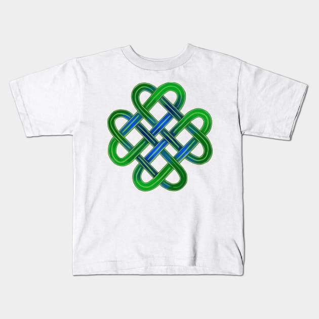 Celtic Knot Heart Cross Kids T-Shirt by laceylschmidt